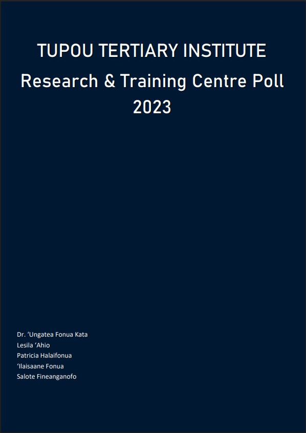 Tonga Poll 2023 Cover Preview